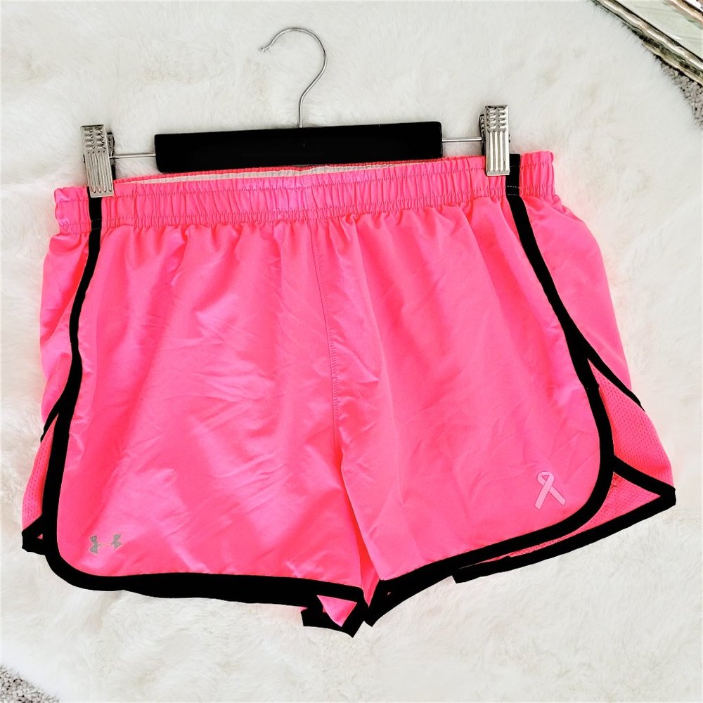 Under Armour Pink Breast Cancer Running Shorts Med